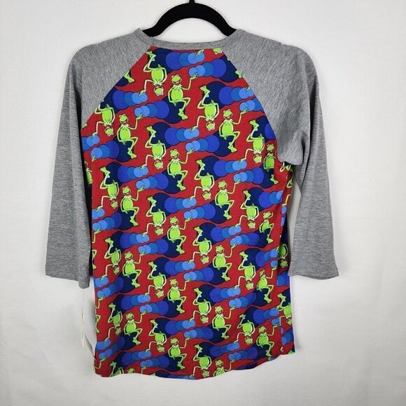 NWT Lularoe Disney Kermit Raglan Top XS - Picture 2 of 4